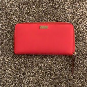 Coral Kate spade wallet